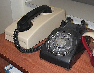 Photo of telephone and modem by Bryan Alexander from Flickr and used under Creative Commons license https://creativecommons.org/licenses/by/2.0/